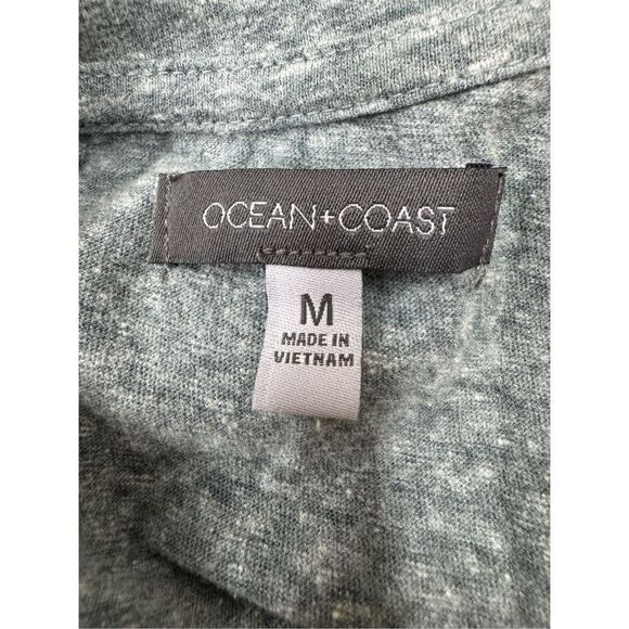 Ocean + Coast Clean Ocean Graphic Grey Tee Shirt Size Medium - Picture 4 of 6